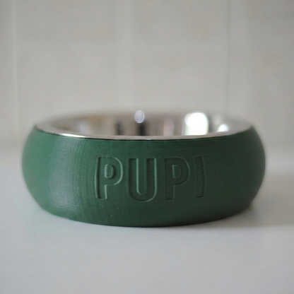 Ciotola Personalizzata per Cani Tonda Rialzata Verde - Fourzampe
