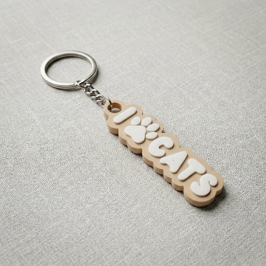 I LOVE CATS | Portachiavi per chi ama i Gatti