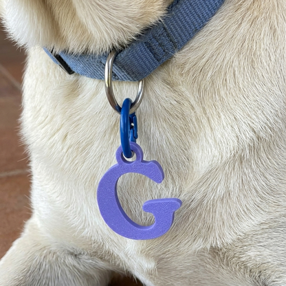 Medaglietta per cani con lettera Fourzampe