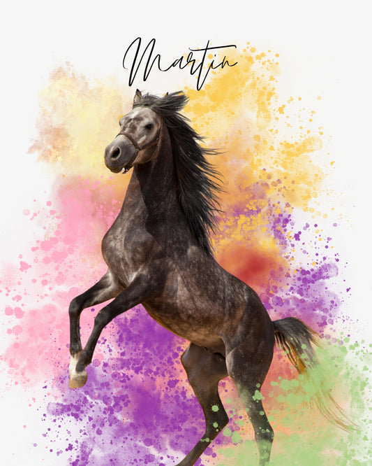 Ritratto Personalizzato Watercolor - Animali Domestici
