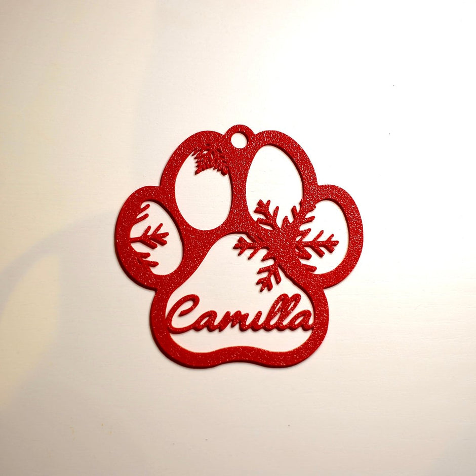 Calza di Natale personalizzata a forma di zampa di animale domestico